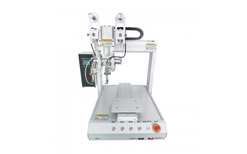 米恩HXJ441S四軸單平臺雙焊頭自動焊錫機